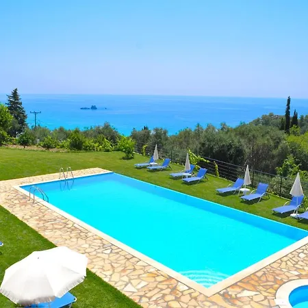 Studio Apartments With Pool Panorama Sea View Pelekas Beach Corfu Lejlighed Pelekas