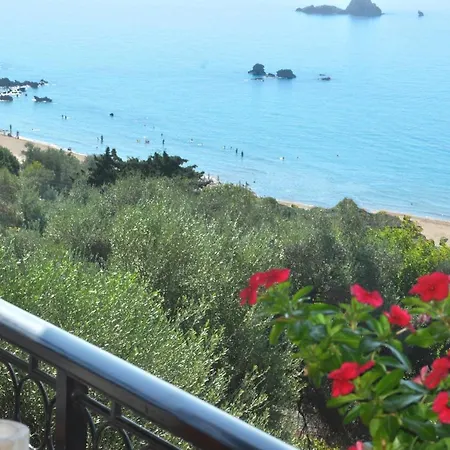 Studio Apartments With Pool Panorama Sea View Pelekas Beach Corfu Pelekas
