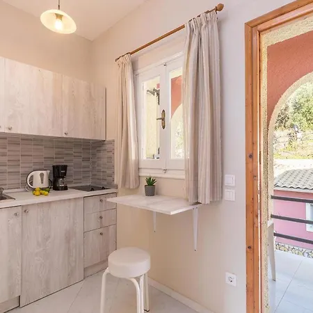 Studio Apartments With Pool Panorama Sea View Pelekas Beach Corfu *