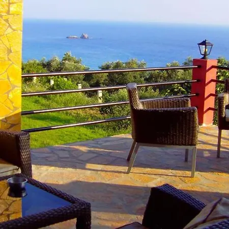 With Pool Panorama Sea View Corfu Lägenhet *