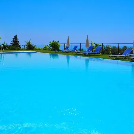 With Pool Panorama Sea View Corfu Lägenhet *